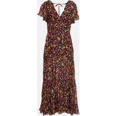 Rixo Delicia floral georgette maxi dress multicoloured