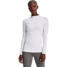 Under Armour Women's Mock Neck Long Sleeve - White/Black