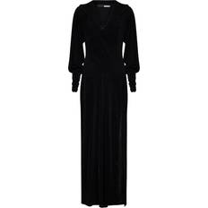ROTATE Birger Christensen Hooded maxi dress black
