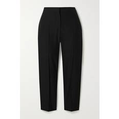 Alexander McQueen Cropped Woven Straight-leg Pants - Black