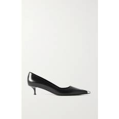 Alexander McQueen Dam Pumps Alexander McQueen Punk Pumps In Leather - Black