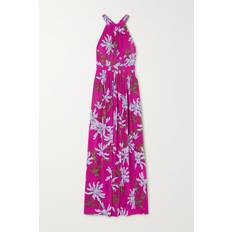 Diane Von Furstenberg Diane von Furstenberg Ziva Neckholder-maxikleid Aus Crêpe Mit Blumenprint Lila