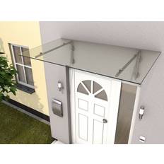 Dächer Gutta Edelstahl Gutta edelstahlvordach hd/l 160 160x90x42 klar haustürvordach
