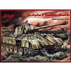 Modeller & Byggesæt ICM Pz.Kpfw.V Panther Ausf.D WWII German Tank, 1:35 [Levering: 1-2 dage]