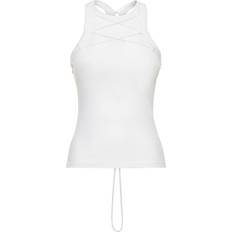 Dion Lee Jersey-tanktop Mit Schnürung Weiß