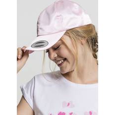 Rose Casquettes Flexfit cap low profile satin cap light pink