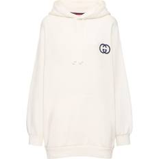 Gucci Sweaters Gucci Oversized Cotton Jersey Hoodie - Off White