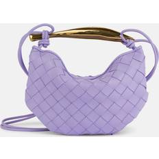 Bottega Veneta Mini Umhängetasche Aus Intreccio-leder Amethyst 01