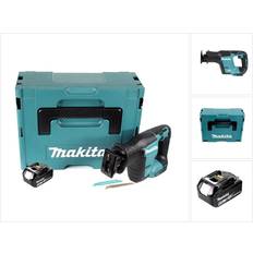 Makita Reciprozagen Makita DJR 188 M1J Accu Reciprozaag 18 V Brushless Reciprozaag in Makpac 1x 4.0 Ah Accu