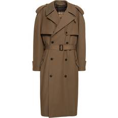 Oversize Coats Balenciaga Oversized Trenchcoat Aus Wolle Und Baumwolle Beige