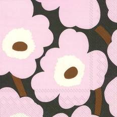 Rosa Servilletas de Tela Marimekko Unikko Servilleta de Tela Rosa