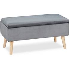 Relaxdays Ottoman Storage 40L Capacity Settee Bench