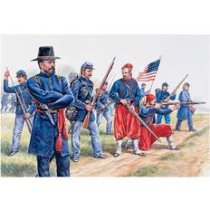 Scale Models & Model Kits Italeri UNION INFANTRY AND ZUAVES AMERICAN CIVIL WAR SOLDIERS 1:72 6012