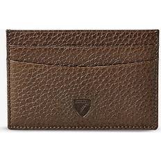 Pebble Leather Slim Credit Card Case - Tobacco