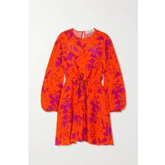 Diane Von Furstenberg Sydney Minikleid Aus Crêpe Mit Blumenprint Rot