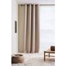 Kylie Mørklægningsgardin Med Sejlringe 1 Længde Beige