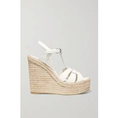 Saint Laurent Halbschuhe Saint Laurent Espadrille-Sandalen Tribute Weiß