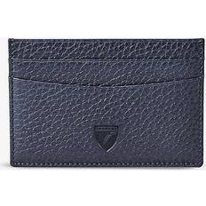 Aspinal of London Pebble Leather Slim Credit Card Case - Navy