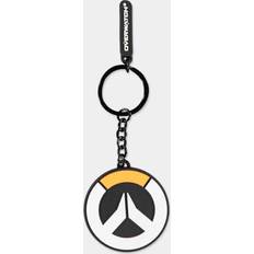 Polyester Nyckelringar Difuzed Overwatch Logo Rubber Keychain