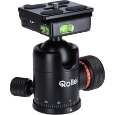 Rollei Stativ Kugelkopf für C5i Stativ, professioneller 360 Grad Stativkopf mit Friktion, 8 KG Tragkraft und 3 Wasserwaagen.Inkl. Acra Swiss Schnellwechselplatte