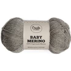 Adlibris Baby Merinoull Garn 50 g Medium Grey