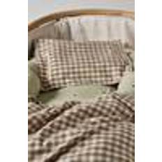 GOTS (Global Organic Textile Standard) Hovedpudebetræk Vermont Baby Pudebetræk 35x28 cm Økologisk Brun/Hvid Hovedpudebetræk Brun