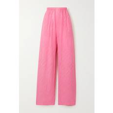 Seide Hosen Balenciaga Weite Hose aus Seide Pink