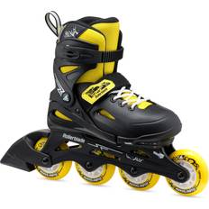 Gule Inlines Rollerblade Fury Justerbar Barneskøyte Black/Yellow