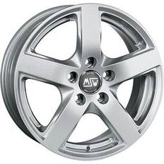 16" Car Rims MSW Alufelge 55 fur mercedes-benz classe a 6.5x16 5x112 full silver d3i