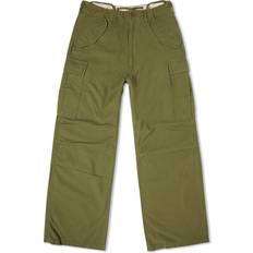 R13 Green Wide-Leg Cargo Pants Olive WAIST