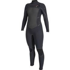Dame Våddragter på tilbud O'Neill 2023 Womens Psycho Tech 6/ 4mm Chest Zip Hættevåddragt