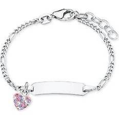 Amor Princess Lillifee Girls Silver ID Bracelet Purple Heart