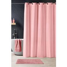 Rose Rideaux de Douche Rideau Douche Dotty 180 x 200 cm Rose Poudre