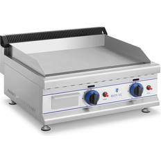 Sin Barbacoas de gas Royal Catering Fry Top Doble De Gas 65 cm Propano/Butano 30 Mbar