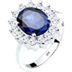 Sininen Sormukset Elli Ring Blau Saphir für Damen