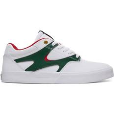 DC Kalis Vulc Skate Shoes White/Red