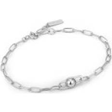 Gray - Silver Bracelets Ania Haie Silver Orb Link Chunky Bracelet B045-02H