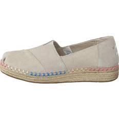 Plataforma Zapatos bajos Toms Platform Alpargata Birch Suede - Beige