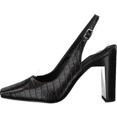 Pumps NA-KD Snake Squared Pumps Brown Reptile