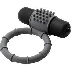 Penisring vibrator Baseks Silikone Penisring med Vibrator Grå