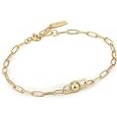 Gray - Silver Bracelets Ania Haie Gold Orb Link Chunky Bracelet B045-02G