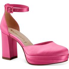 Donna - Grigio Sandali con tacco Tamaris Rosa platåsandaletter satin Klackskor