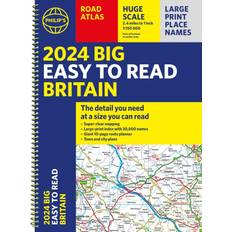 2024 Philip's Big Easy to Read Britain Road Atlas (Spiral)