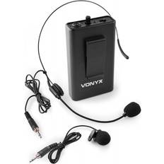 Vonyx Bodypack BP10, Lommesender med headset og knaphulsmikrofon UHF 863.1MHz TILBUD