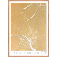 Eg - Guld Brugskunst Malerifabrikken Gold Marble Eg Ramme Ramme