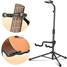 Gitarrstativ Cahaya Justerbart gitarrstativ Bärbart hopfällbart gitarrstativ med halsfäste för akustisk elektrisk klassisk basgitarr