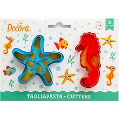 Röda Utstickare Decora 0255135 Set 2 Sea Utstickare