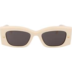 サングラス ALEXANDER MCQUEEN Woman Sunglasses Brown AM0426S 003 Alexander McQueen Square-Frame Recycled Acetate Sunglasses