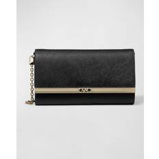 Michael Kors Schwarz Taschen Michael Kors MK Mona Large Saffiano Leather Clutch Black NS