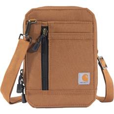 Carhartt Unisex nylon anka crossbody, vattenavvisande plånbok med justerbar axelrem axelväska, brun, brun